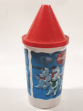 1993 The Collectibles Coca Cola Polar Plastic Drinking Cup with Straw Hole Lid