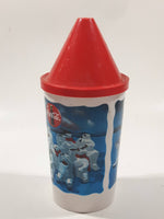 1993 The Collectibles Coca Cola Polar Plastic Drinking Cup with Straw Hole Lid
