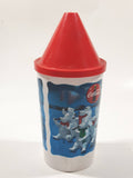 1993 The Collectibles Coca Cola Polar Plastic Drinking Cup with Straw Hole Lid