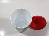 1993 The Collectibles Coca Cola Polar Plastic Drinking Cup with Straw Hole Lid