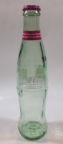 Coca-Cola British Columbia Raspberry 355 mL 9 1/2" Tall Glass Soda Pop Beverage Bottle