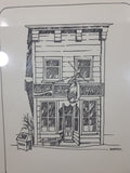Rosedale B.C. Recreation Center Billiards Hall 9 3/4" x 12 3/4" Framed Print Signed Righton Numbered 98/100