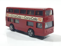 Vintage Corgi Juniors Enjoy Coca Cola Daimler Fleetline Double Decker Bus Red Die Cast Toy Car Vehicle