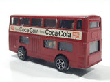 Vintage Corgi Juniors Enjoy Coca Cola Daimler Fleetline Double Decker Bus Red Die Cast Toy Car Vehicle