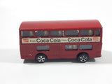 Vintage Corgi Juniors Enjoy Coca Cola Daimler Fleetline Double Decker Bus Red Die Cast Toy Car Vehicle