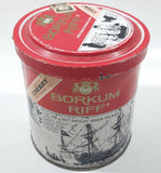 Vintage 1980s Borkum Riff Cherry Liqueur Flavor Pipe Tobacco 200g Tin Metal Can