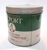 Vintage Macdonald's Export Finest Virginia Cigarette Tobacco 8 oz Metal Tin Can