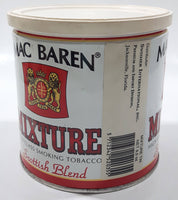 Vintage Mac Baren Mixture Scottish Blend High Class Smoking Tobacco 9 oz Metal Tin Can