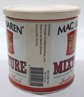 Vintage Mac Baren Mixture Scottish Blend High Class Smoking Tobacco 9 oz Metal Tin Can