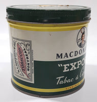 Vintage Macdonald's Export Finest Virginia Cigarette Tobacco 8 oz Metal Tin Can