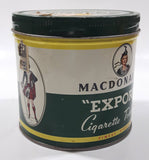 Vintage Macdonald's Export Finest Virginia Cigarette Tobacco 8 oz Metal Tin Can