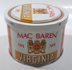 Vintage Mac Baren Virginia No 1 Tin Metal Pipe Tobacco Container