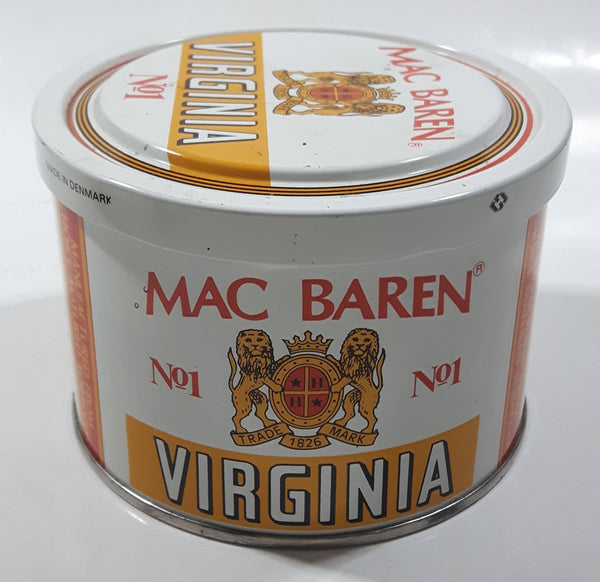 Vintage Mac Baren Virginia No 1 Tin Metal Pipe Tobacco Container