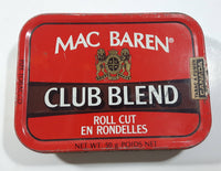 Vintage Mac Baren Club Blend Roll Cut Pipe Tobacco 50g Metal Tin Can