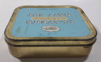 Vintage Player's Medium Navy Cut 2 oz Light Blue Tin Metal Tobacco Container