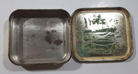 Vintage Player's Medium Navy Cut 2 oz Light Blue Tin Metal Tobacco Container