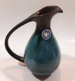 Vintage Blue Mountain Pottery 7" Tall Drip Glaze Pitcher Vase Made in Canada - Repaired