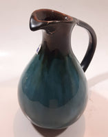 Vintage Blue Mountain Pottery 7" Tall Drip Glaze Pitcher Vase Made in Canada - Repaired