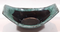 Vintage Evangeline Canada 7 3/4" Long Drip Glaze Curved Dish