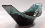 Vintage Evangeline Canada 7 3/4" Long Drip Glaze Curved Dish