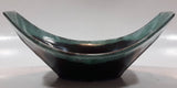 Vintage Evangeline Canada 7 3/4" Long Drip Glaze Curved Dish