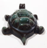 Vintage Blue Mountain Pottery 5 3/8" Long Drip Glaze Turtle Animal Figurine Ornament