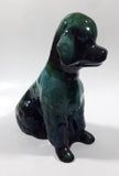 Vintage Blue Mountain Pottery 7 1/4" Tall Poodle Dog Animal Figurine Ornament