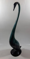 Vintage Blue Mountain Pottery Large 18 1/4" Tall Long Neck Crane Bird Animal Figurine Ornament