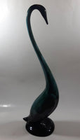 Vintage Blue Mountain Pottery Large 18 1/4" Tall Long Neck Crane Bird Animal Figurine Ornament