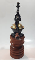 Vintage Style Barz Wood and Copper Finish Metal Coffee Pepper Grinder Mill