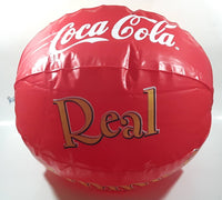 Coca Cola Real Summer Deal Sun Drinking Coca Cola From A Bottle Red 15" Diameter Inflatable Beach Ball