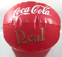 Coca Cola Real Summer Deal Sun Drinking Coca Cola From A Bottle Red 15" Diameter Inflatable Beach Ball