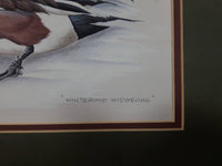 Ducks Unlimited Artist Art Lamay "Wintering Widgeons" 11" x 13" Framed Wildlife Art Print - Glass Missing