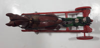 Antique Early 20th Century US Mail Horse Carriage Wagon with Driver Cast Iron Toy Missing Cab