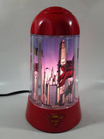 2003 Rabbit Tanaka DC Comics Super-Man Red 9 3/4" Tall Rotating Turning Motion Lamp Light