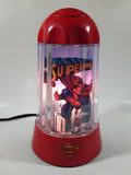 2003 Rabbit Tanaka DC Comics Super-Man Red 9 3/4" Tall Rotating Turning Motion Lamp Light