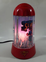 2003 Rabbit Tanaka DC Comics Super-Man Red 9 3/4" Tall Rotating Turning Motion Lamp Light