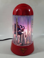 2003 Rabbit Tanaka DC Comics Super-Man Red 9 3/4" Tall Rotating Turning Motion Lamp Light