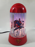 2003 Rabbit Tanaka DC Comics Super-Man Red 9 3/4" Tall Rotating Turning Motion Lamp Light