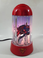 2003 Rabbit Tanaka DC Comics Super-Man Red 9 3/4" Tall Rotating Turning Motion Lamp Light