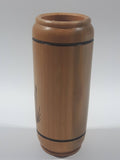 David Barclay Sunfox 5" Tall Wood Plant and Bird Engraved Ornament