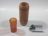 David Barclay Sunfox 5" Tall Wood Plant and Bird Engraved Ornament