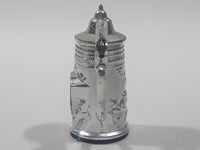 Columbia Icefields Canada 2 1/4" Tall Silver Tone Metal Miniature Stein With Lid