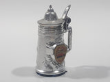 Columbia Icefields Canada 2 1/4" Tall Silver Tone Metal Miniature Stein With Lid