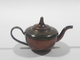 Vintage Teapot Kettle with Removable Lid Brass and Copper 1 1/2" Tall Miniature Dollhouse Size Furniture 75651 Made in England
