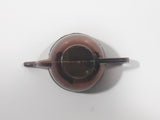 Vintage Teapot Kettle with Removable Lid Brass and Copper 1 1/2" Tall Miniature Dollhouse Size Furniture 75651 Made in England