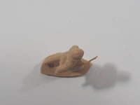 Light Brown Beige Sand Army Military Soldier 1 1/8" Tall Plastic Toy Figure