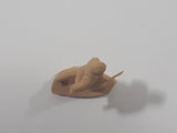 Light Brown Beige Sand Army Military Soldier 1 1/8" Tall Plastic Toy Figure