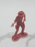 Red Cowboy 1 7/8" Tall Plastic Toy Figure