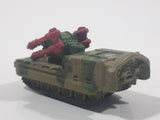 1994 LGT Galoob Micro Machines Scud Missile Rocket Launcher Camouflage Army Olive Green and Brown Die Cast Toy Car Military Weaponry Vehicle - 1 Broken Missile